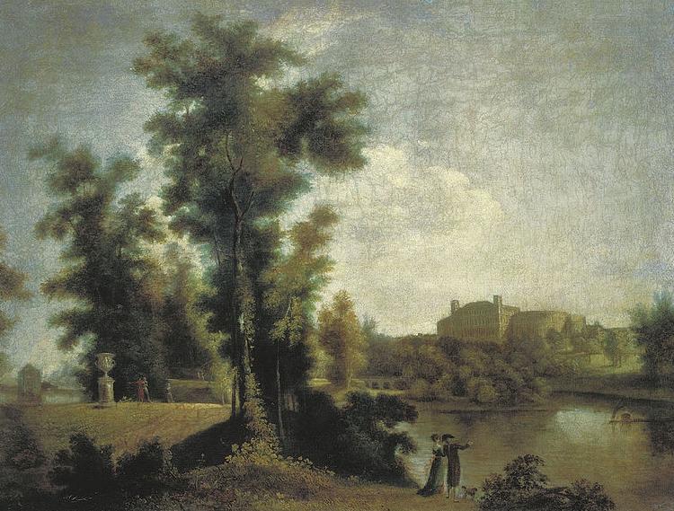 Semyon Shchedrin View of the Gatchina palace and park oil painting image